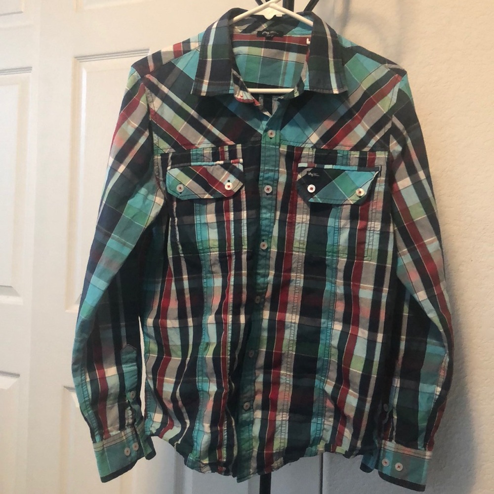 LRG Men’s Woven Button-up shirt